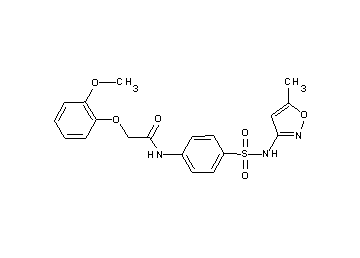 2-(2-methoxyphenoxy)-N-(4-{[(5-methyl-3-isoxazolyl)amino]sulfonyl}phenyl)acetamide - Click Image to Close