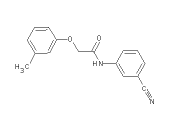 N-(3-cyanophenyl)-2-(3-methylphenoxy)acetamide - Click Image to Close