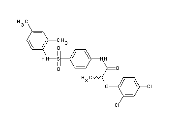 2-(2,4-dichlorophenoxy)-N-(4-{[(2,4-dimethylphenyl)amino]sulfonyl}phenyl)propanamide - Click Image to Close