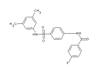 N-(4-{[(3,5-dimethylphenyl)amino]sulfonyl}phenyl)-4-fluorobenzamide - Click Image to Close