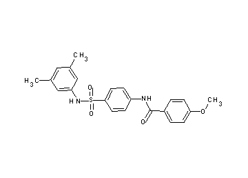 N-(4-{[(3,5-dimethylphenyl)amino]sulfonyl}phenyl)-4-methoxybenzamide