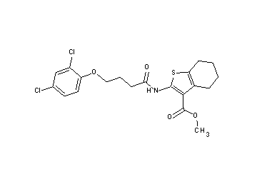 methyl 2-{[4-(2,4-dichlorophenoxy)butanoyl]amino}-4,5,6,7-tetrahydro-1-benzothiophene-3-carboxylate - Click Image to Close