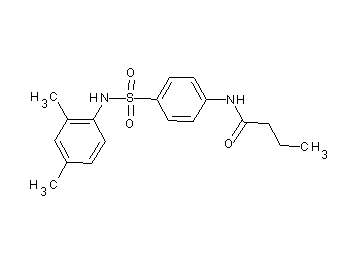 N-(4-{[(2,4-dimethylphenyl)amino]sulfonyl}phenyl)butanamide - Click Image to Close