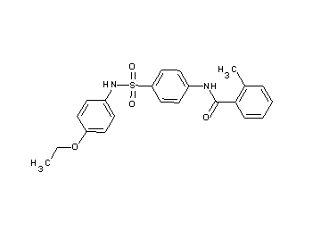 N-(4-{[(4-ethoxyphenyl)amino]sulfonyl}phenyl)-2-methylbenzamide - Click Image to Close