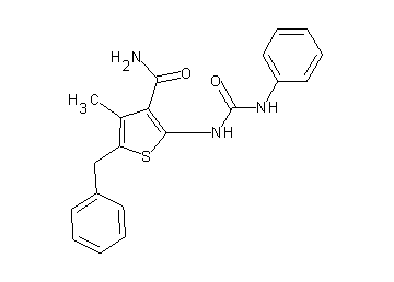 2-[(anilinocarbonyl)amino]-5-benzyl-4-methyl-3-thiophenecarboxamide - Click Image to Close