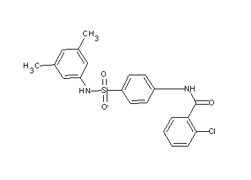 2-chloro-N-(4-{[(3,5-dimethylphenyl)amino]sulfonyl}phenyl)benzamide - Click Image to Close