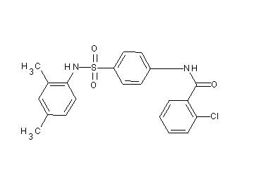 2-chloro-N-(4-{[(2,4-dimethylphenyl)amino]sulfonyl}phenyl)benzamide
