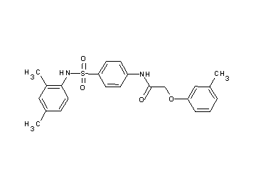 N-(4-{[(2,4-dimethylphenyl)amino]sulfonyl}phenyl)-2-(3-methylphenoxy)acetamide - Click Image to Close