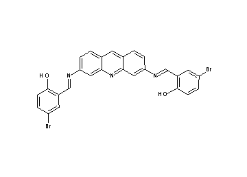 2,2'-[3,6-acridinediylbis(nitrilomethylylidene)]bis(4-bromophenol) - Click Image to Close