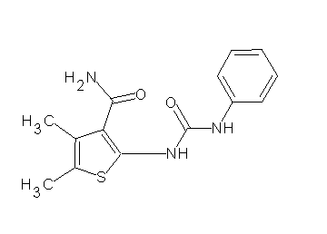 2-[(anilinocarbonyl)amino]-4,5-dimethyl-3-thiophenecarboxamide - Click Image to Close