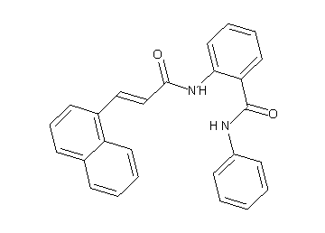 2-{[3-(1-naphthyl)acryloyl]amino}-N-phenylbenzamide - Click Image to Close
