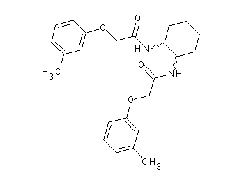 N,N'-1,2-cyclohexanediylbis[2-(3-methylphenoxy)acetamide] - Click Image to Close