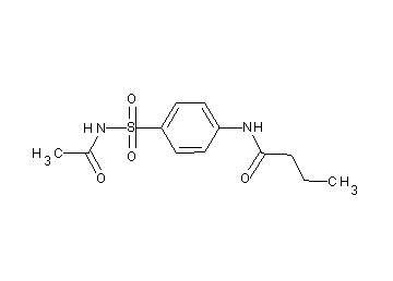 N-{4-[(acetylamino)sulfonyl]phenyl}butanamide