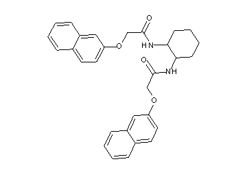 N,N'-1,2-cyclohexanediylbis[2-(2-naphthyloxy)acetamide] - Click Image to Close