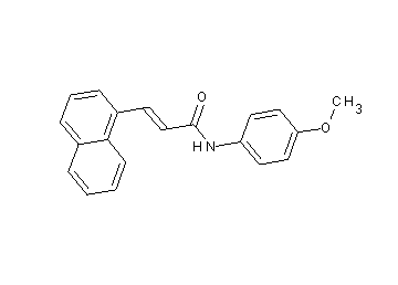 N-(4-methoxyphenyl)-3-(1-naphthyl)acrylamide - Click Image to Close