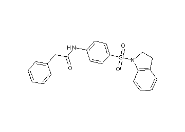 N-[4-(2,3-dihydro-1H-indol-1-ylsulfonyl)phenyl]-2-phenylacetamide