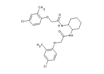 N,N'-1,2-cyclohexanediylbis[2-(4-chloro-2-methylphenoxy)acetamide] - Click Image to Close