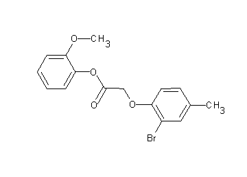 2-methoxyphenyl (2-bromo-4-methylphenoxy)acetate - Click Image to Close