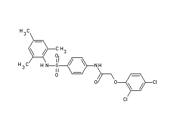 2-(2,4-dichlorophenoxy)-N-{4-[(mesitylamino)sulfonyl]phenyl}acetamide - Click Image to Close