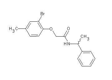 2-(2-bromo-4-methylphenoxy)-N-(1-phenylethyl)acetamide - Click Image to Close