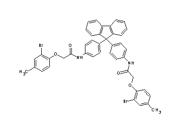 N,N'-[9H-fluorene-9,9-diylbis(4,1-phenylene)]bis[2-(2-bromo-4-methylphenoxy)acetamide] - Click Image to Close