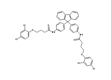 N,N'-[9H-fluorene-9,9-diylbis(4,1-phenylene)]bis[4-(2,4-dichlorophenoxy)butanamide] - Click Image to Close