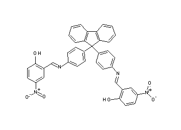 2,2'-[9H-fluorene-9,9-diylbis(4,1-phenylenenitrilomethylylidene)]bis(4-nitrophenol) - Click Image to Close