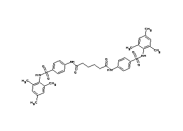 N,N'-bis{4-[(mesitylamino)sulfonyl]phenyl}hexanediamide
