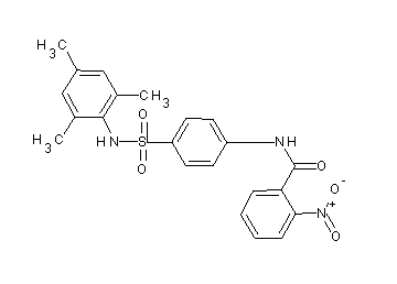 N-{4-[(mesitylamino)sulfonyl]phenyl}-2-nitrobenzamide