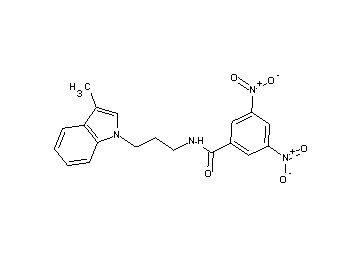 N-[3-(3-methyl-1H-indol-1-yl)propyl]-3,5-dinitrobenzamide - Click Image to Close