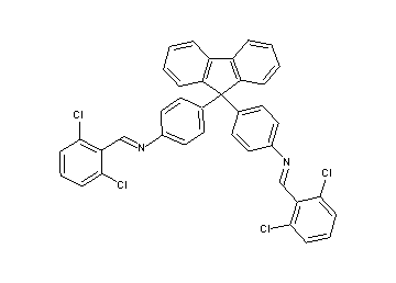 (2,6-dichlorobenzylidene)[4-(9-{4-[(2,6-dichlorobenzylidene)amino]phenyl}-9H-fluoren-9-yl)phenyl]amine - Click Image to Close