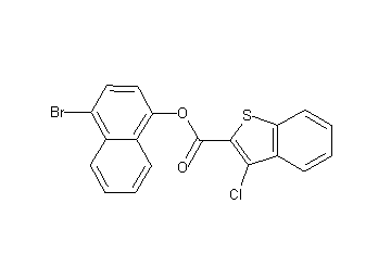 4-bromo-1-naphthyl 3-chloro-1-benzothiophene-2-carboxylate
