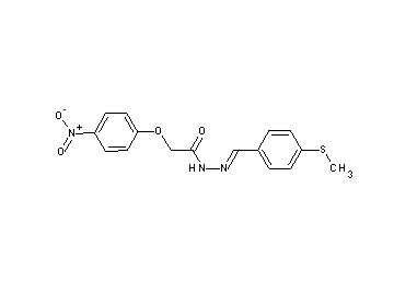 N'-[4-(methylsulfanyl)benzylidene]-2-(4-nitrophenoxy)acetohydrazide - Click Image to Close