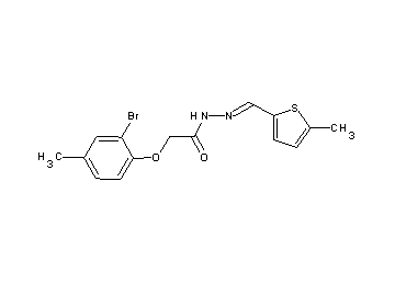 2-(2-bromo-4-methylphenoxy)-N'-[(5-methyl-2-thienyl)methylene]acetohydrazide - Click Image to Close