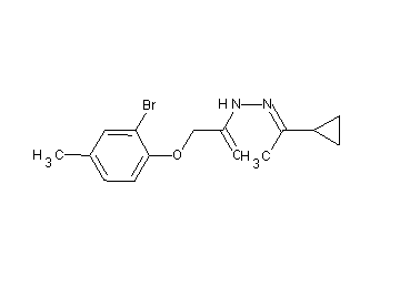 2-(2-bromo-4-methylphenoxy)-N'-(1-cyclopropylethylidene)acetohydrazide - Click Image to Close