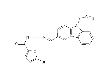 5-bromo-N'-[(9-ethyl-9H-carbazol-3-yl)methylene]-2-furohydrazide - Click Image to Close
