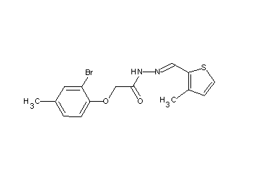 2-(2-bromo-4-methylphenoxy)-N'-[(3-methyl-2-thienyl)methylene]acetohydrazide - Click Image to Close