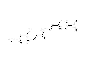 2-(2-bromo-4-methylphenoxy)-N'-(4-nitrobenzylidene)acetohydrazide - Click Image to Close