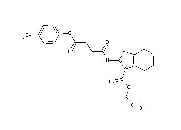 ethyl 2-{[4-(4-methylphenoxy)-4-oxobutanoyl]amino}-4,5,6,7-tetrahydro-1-benzothiophene-3-carboxylate - Click Image to Close