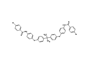 N,N'-[2,2-propanediylbis(4,1-phenyleneoxy-4,1-phenylene)]bis(4-bromobenzamide) - Click Image to Close
