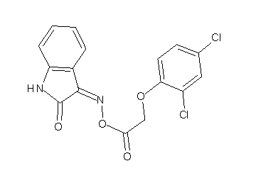 1H-indole-2,3-dione 3-{O-[2-(2,4-dichlorophenoxy)acetyl]oxime}