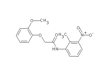 2-(2-methoxyphenoxy)-N-(2-methyl-3-nitrophenyl)acetamide