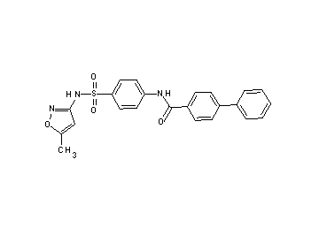 N-(4-{[(5-methyl-3-isoxazolyl)amino]sulfonyl}phenyl)-4-biphenylcarboxamide - Click Image to Close