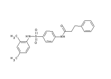 N-(4-{[(2,4-dimethylphenyl)amino]sulfonyl}phenyl)-3-phenylpropanamide - Click Image to Close