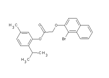 2-isopropyl-5-methylphenyl [(1-bromo-2-naphthyl)oxy]acetate - Click Image to Close