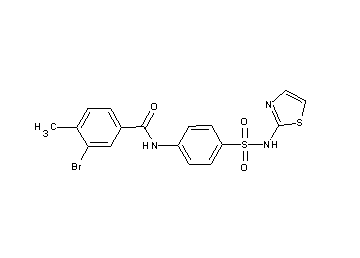 3-bromo-4-methyl-N-{4-[(1,3-thiazol-2-ylamino)sulfonyl]phenyl}benzamide - Click Image to Close