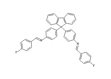 (4-fluorobenzylidene)[4-(9-{4-[(4-fluorobenzylidene)amino]phenyl}-9H-fluoren-9-yl)phenyl]amine - Click Image to Close