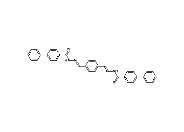 N',N''-[1,4-phenylenedi(methylylidene)]di(4-biphenylcarbohydrazide) - Click Image to Close