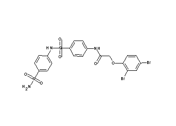 N-[4-({[4-(aminosulfonyl)phenyl]amino}sulfonyl)phenyl]-2-(2,4-dibromophenoxy)acetamide - Click Image to Close