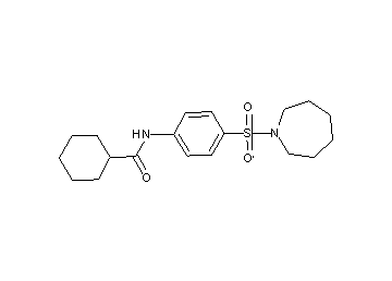 N-[4-(1-azepanylsulfonyl)phenyl]cyclohexanecarboxamide - Click Image to Close